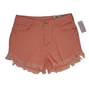 INC Denim High Rise Core Denim Short Coral 10 NWT INC International Concepts